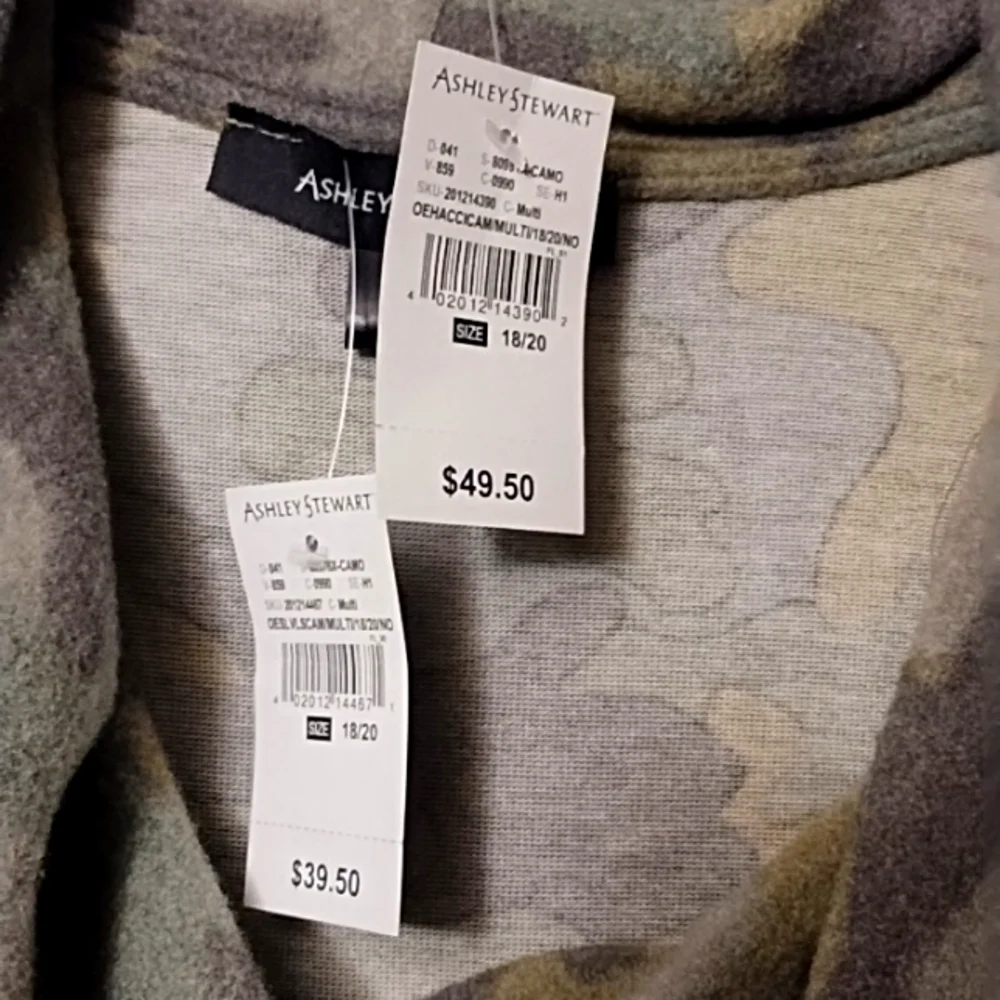 Ashley Stewart 2pc Camouflage Kimono Set - Picture 4 of 4